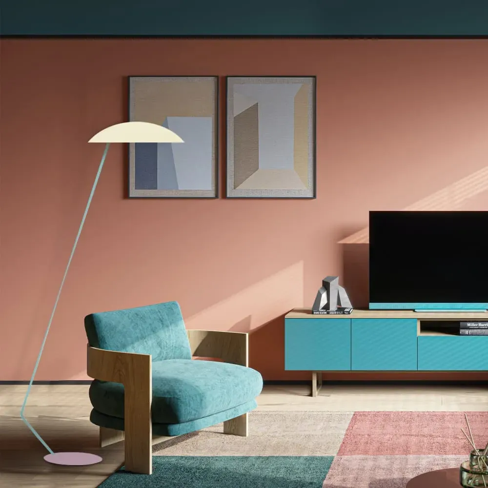 Illustration numéro 2 du produit Lampadaire liseuse  métal,beige,H174xD33xP70cm