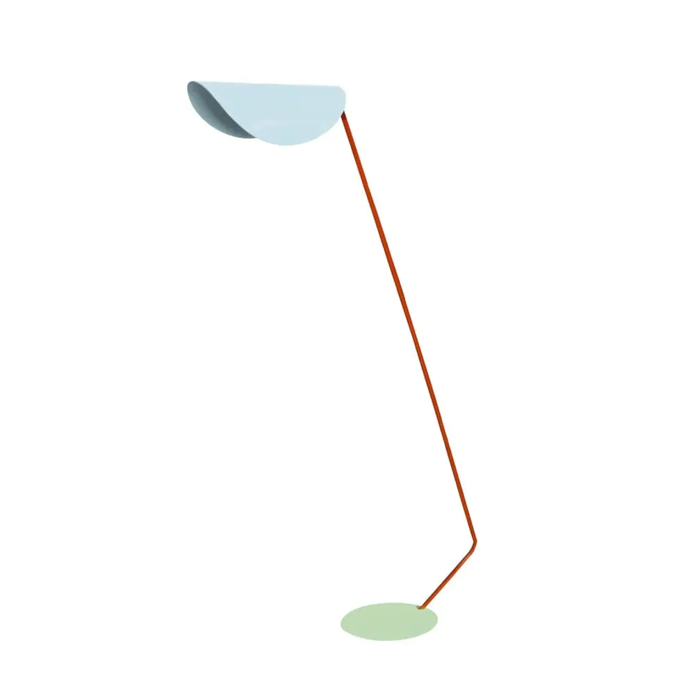 Illustration numéro 2 du produit Lampadaire liseuse  métal,Bleu,H174xD33xP70cm