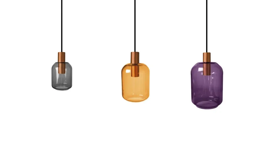 Illustration numéro 2 du produit Lustre  métal,Bronce,H100xD20xP60cm