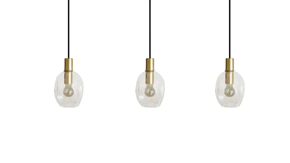 Illustration numéro 2 du produit Lustre  métal,foncé  , H 100xD20xP60cm