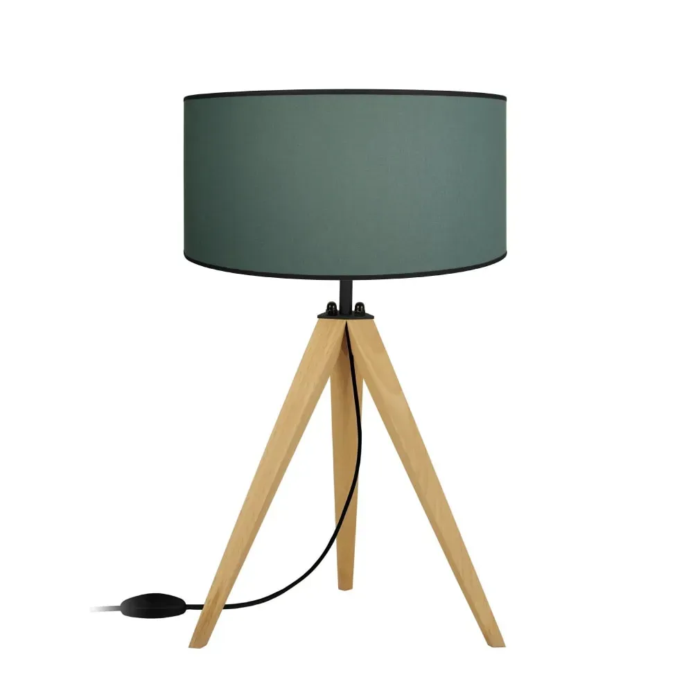 Illustration numéro 2 du produit Lampes à poser  bois,naturel,H 51xD30xP30cm