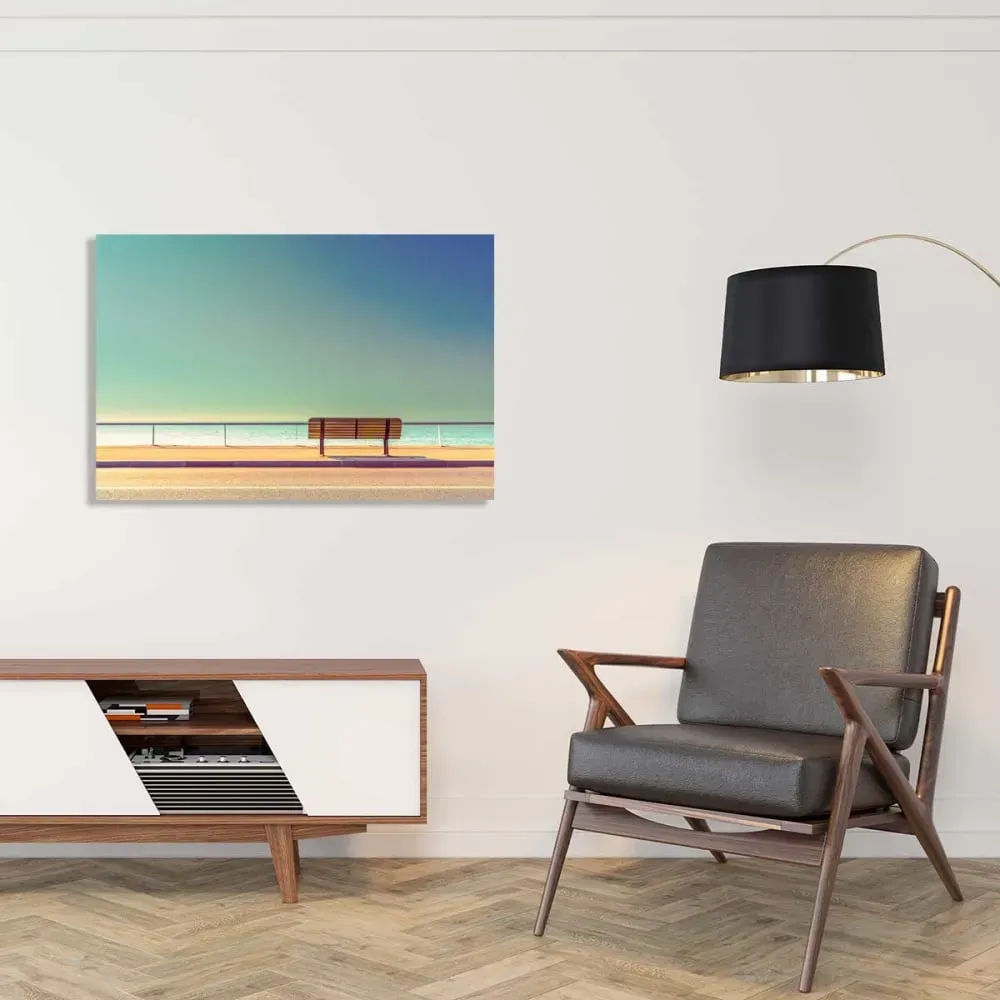 Illustration numéro 2 du produit Tableau pause balnéaire impression sur aluminium 120x80 cm