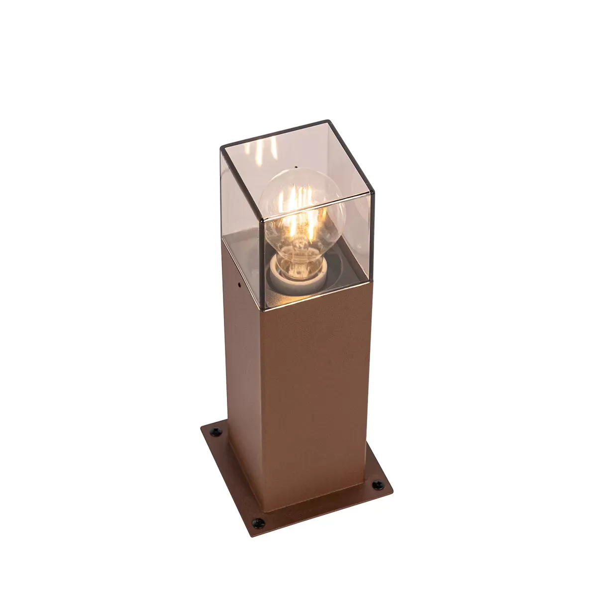 Illustration numéro 2 du produit Lampadaire extérieur en aluminium brun rouille