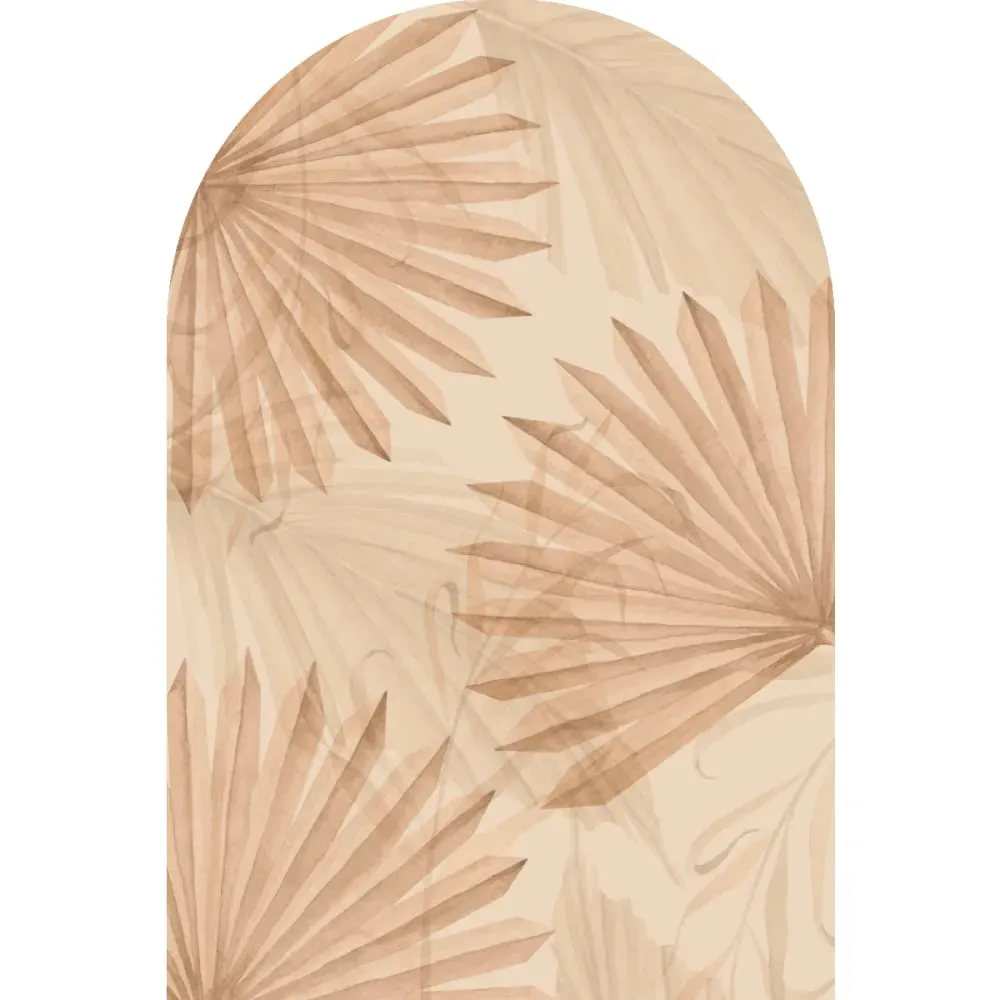 Illustration numéro 2 du produit Papier Peint arche feuilles de palmier beige 135x90cm