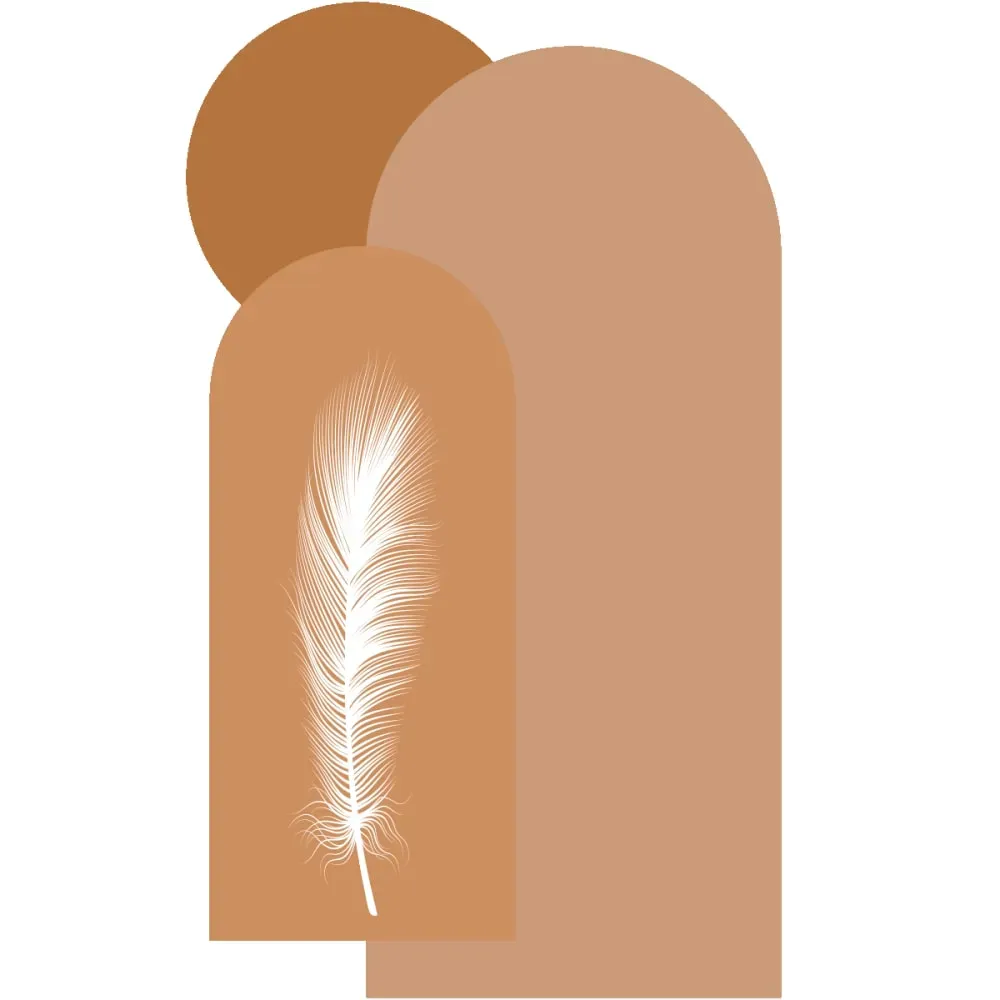 Illustration numéro 2 du produit Papier Peint arches et plume du désert 150x90cm