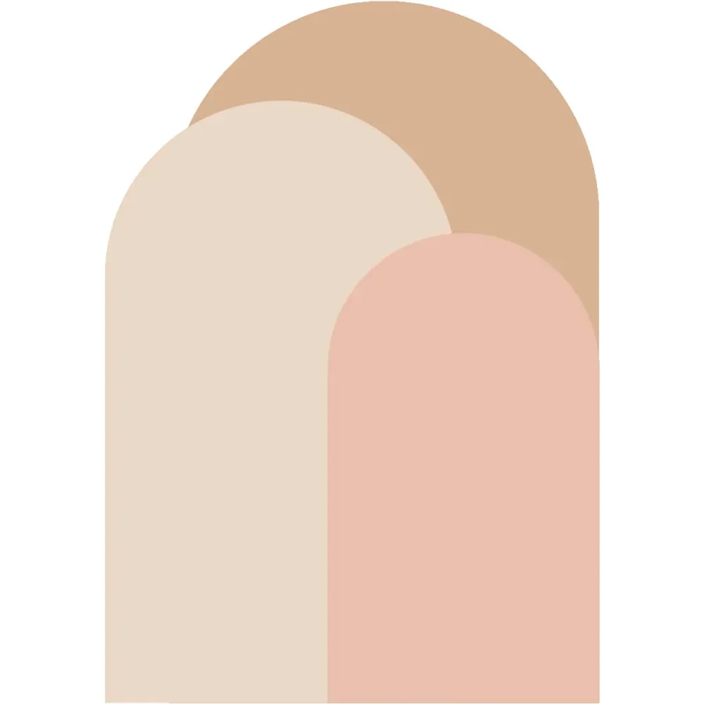 Illustration numéro 2 du produit Papier Peint trio des arches pastels 170x120cm