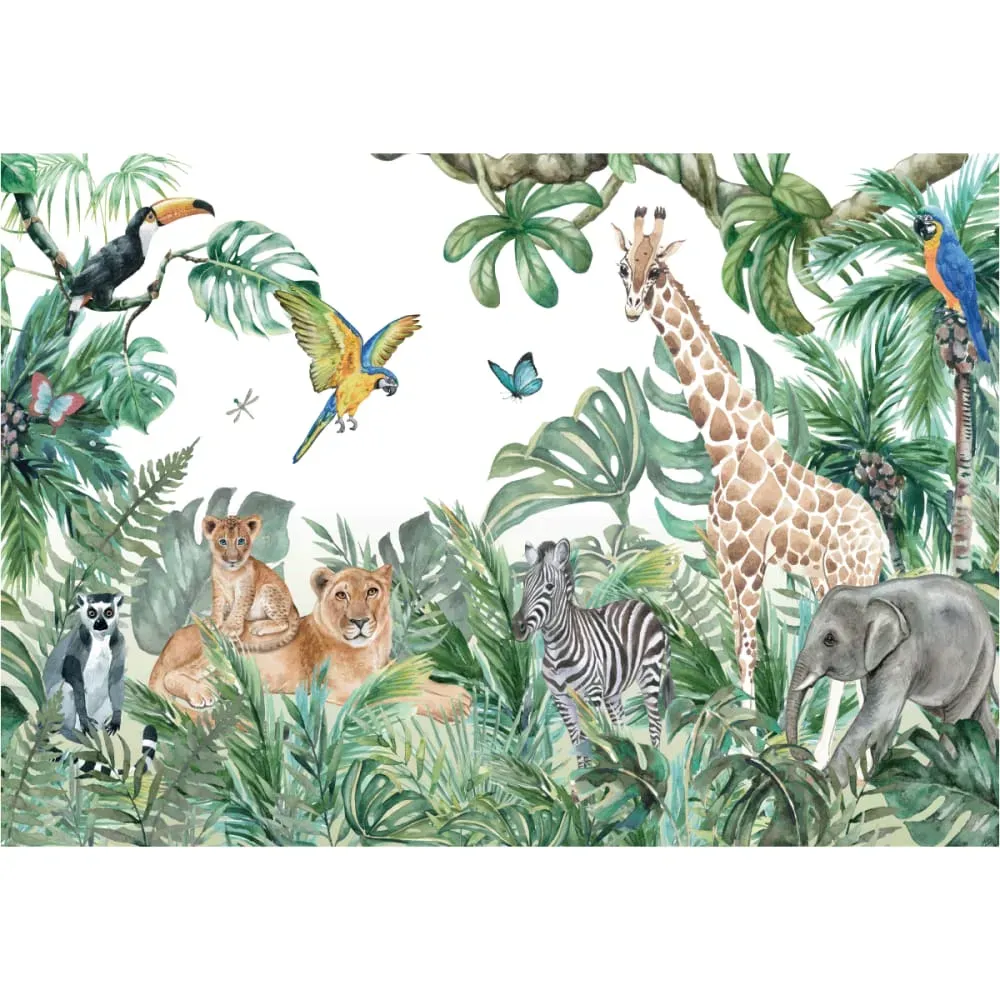 Illustration numéro 2 du produit Papier Peint grand safari 250x360cm