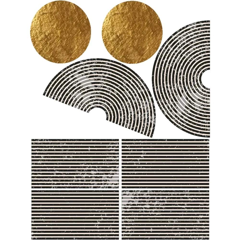 Illustration numéro 2 du produit Papier Peint arches abstraites aztec 80x60cm