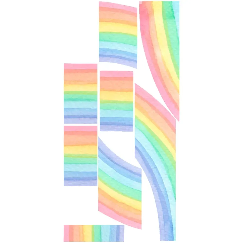 Illustration numéro 2 du produit Papier Peint fresque arcenciel aquarelle 190x90cm