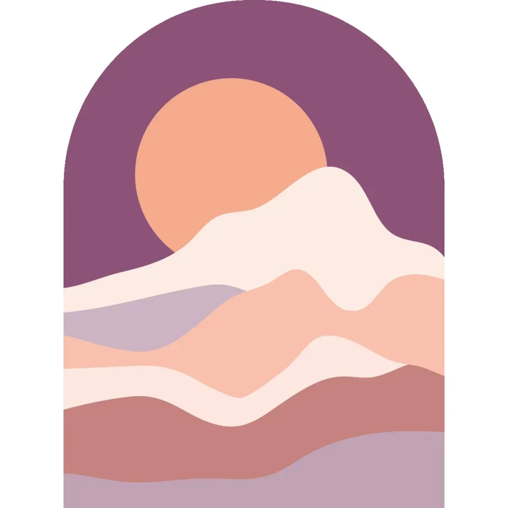 Illustration numéro 2 du produit Papier Peint arche au crépuscule féerique 80x60cm