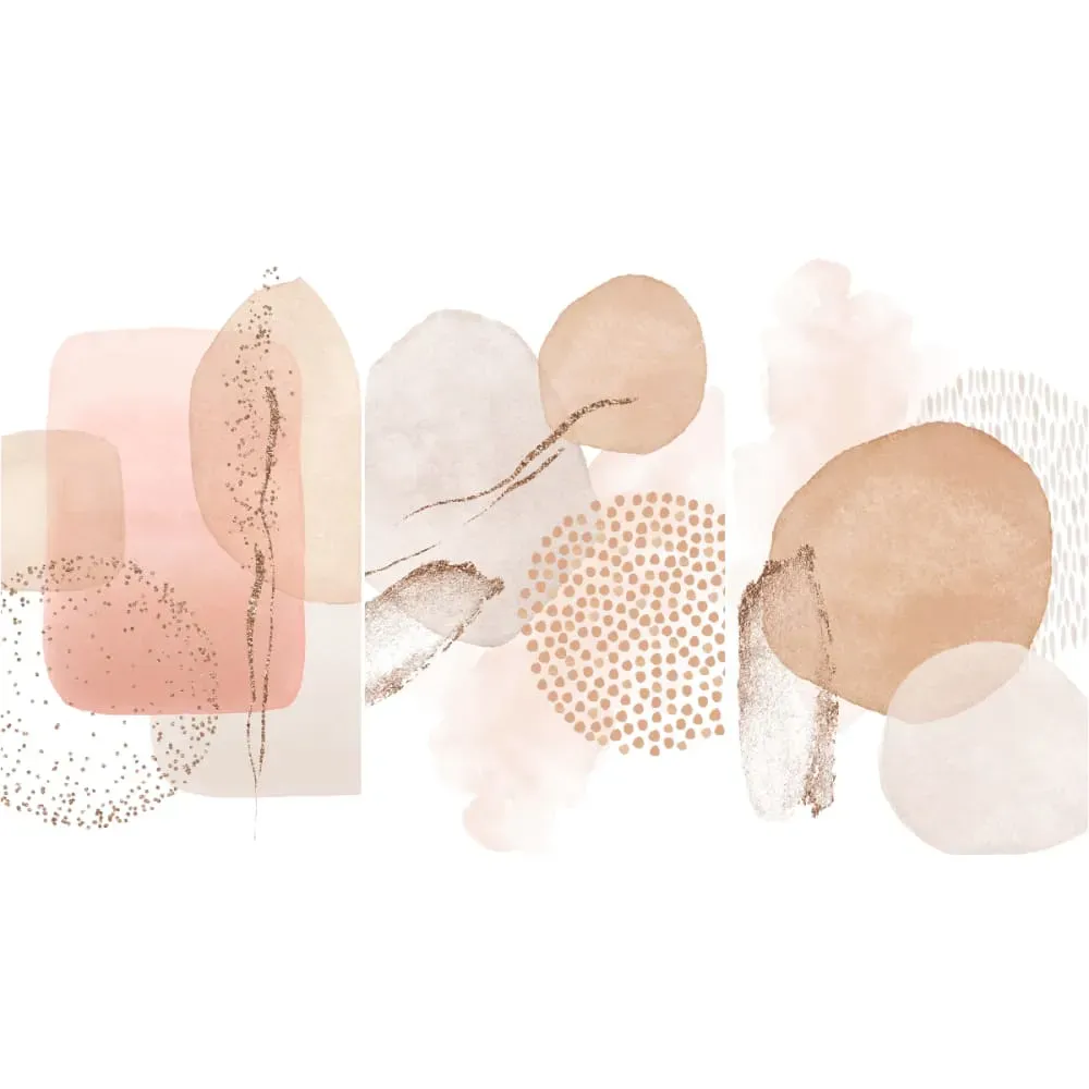 Illustration numéro 2 du produit Papier Peint arches abstraits aquarelles beiges 200x120cm