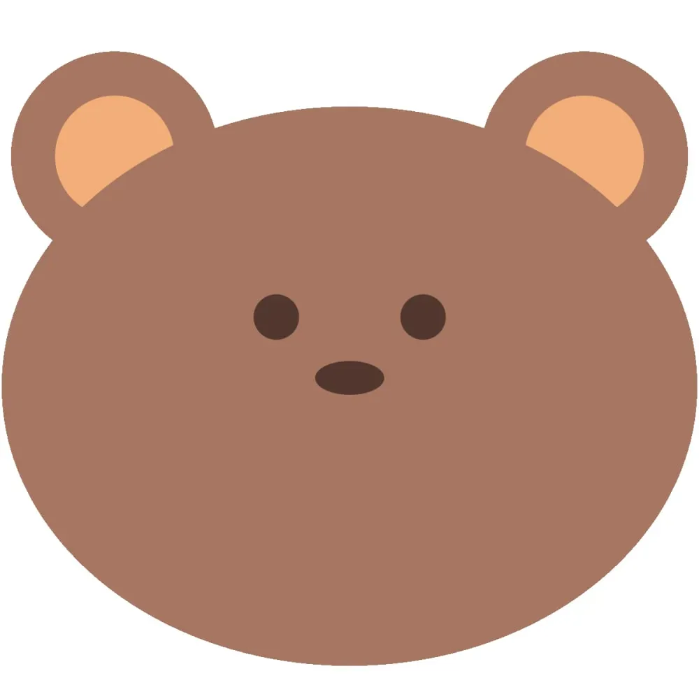 Illustration numéro 2 du produit Papier Peint ourson 85x90cm