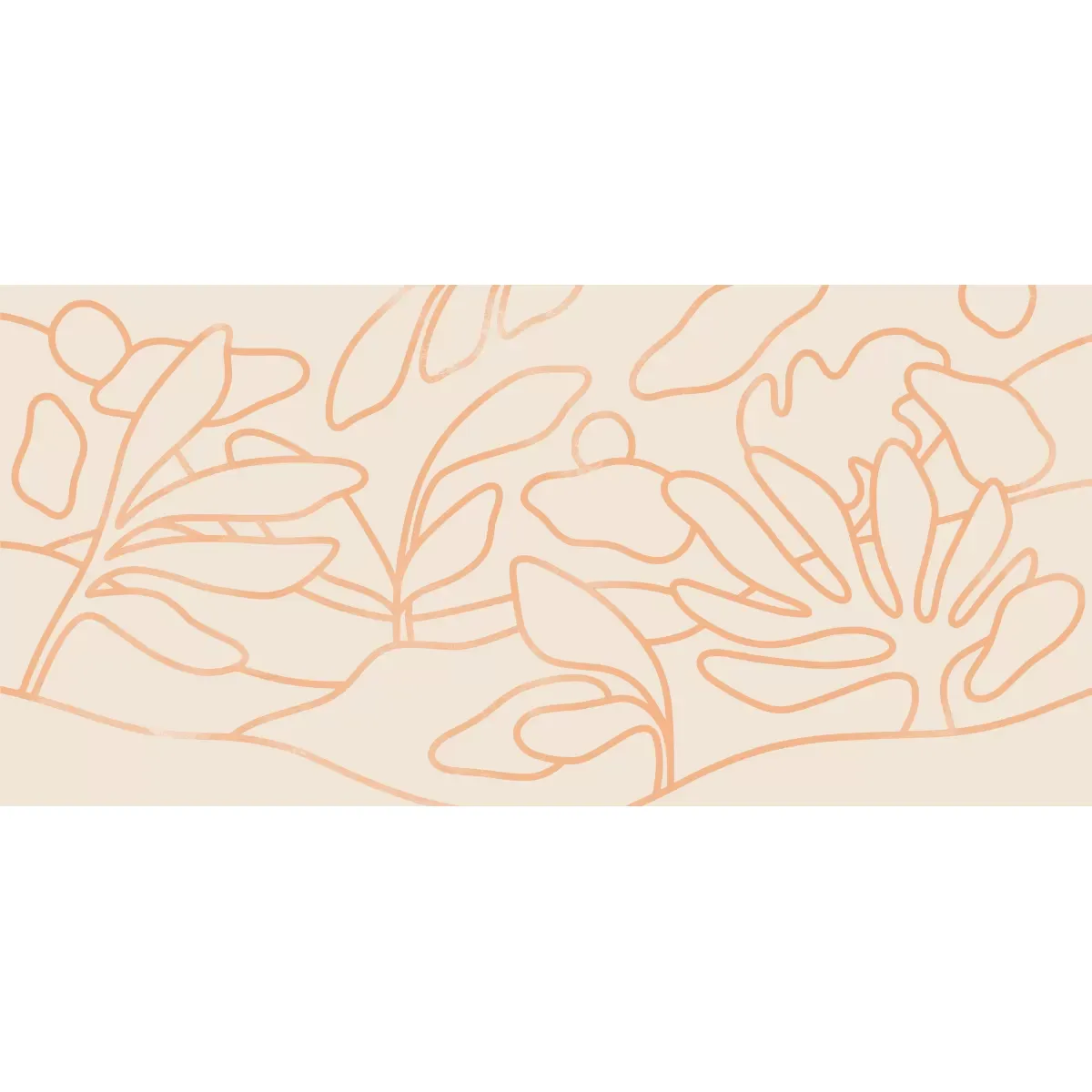 Illustration numéro 2 du produit Papier peint panoramique beige et orange 450x250cm