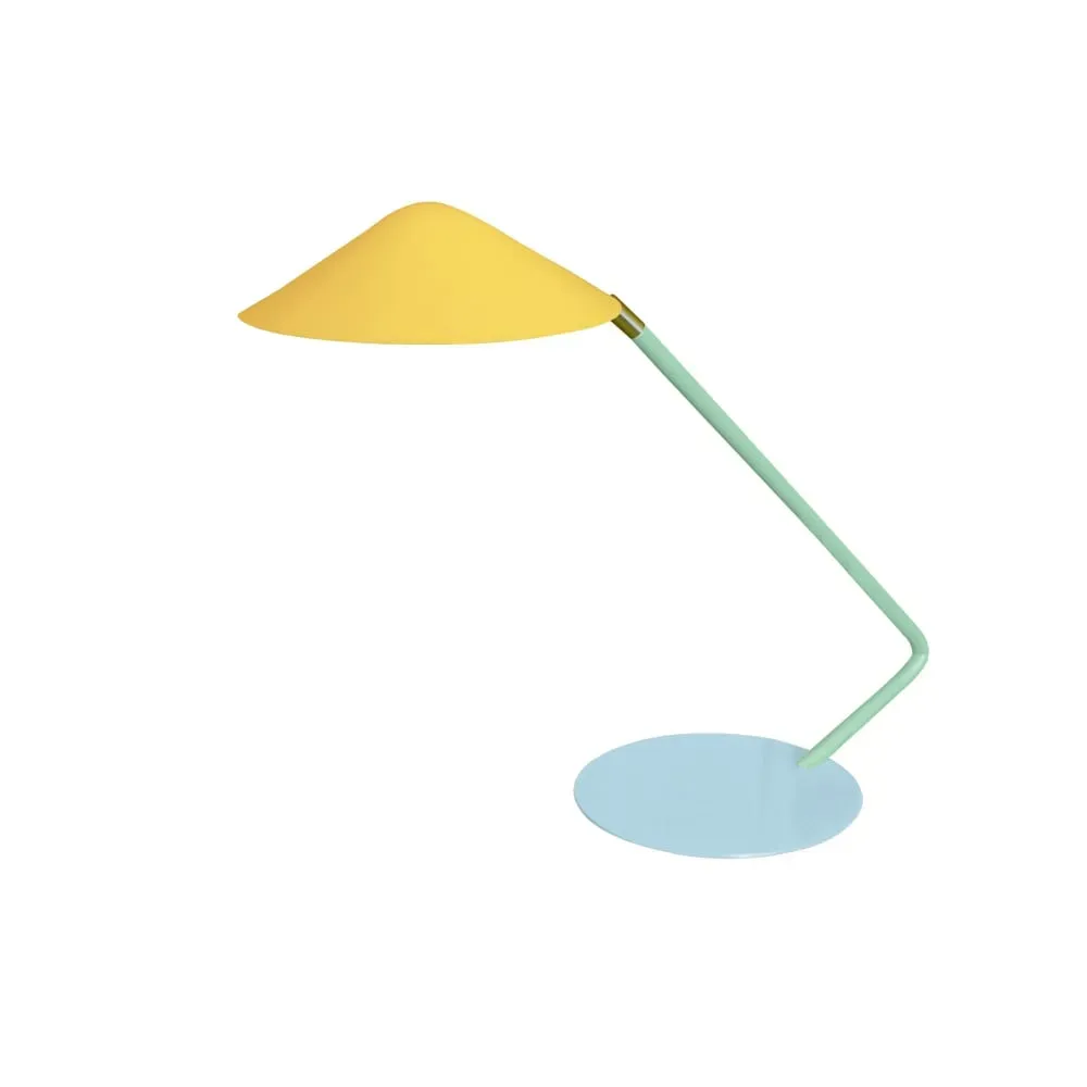 Illustration numéro 2 du produit Lampes à poser bureau métal,Jaune ,H35xD20xP49cm