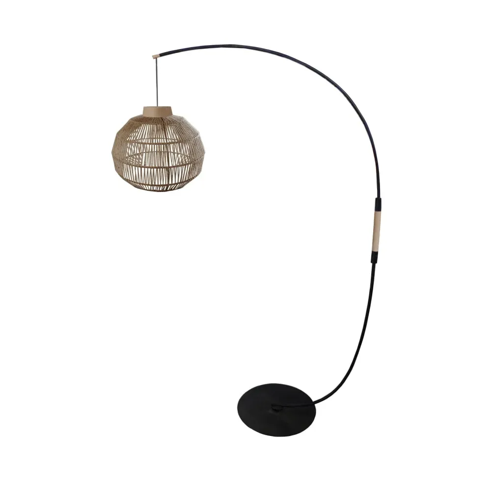 Illustration numéro 2 du produit Lampadaire  métal,naturel,H195x D43x P110cm