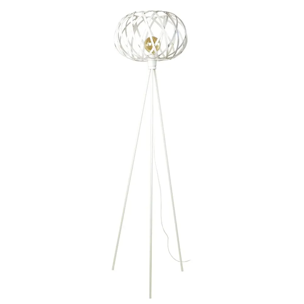 Illustration numéro 2 du produit Lampadaire  métal,Blanc  ,H 166x D40xP40cm