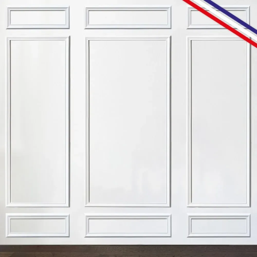 Illustration numéro 2 du produit Kit de 9 moulures murales en Pin des Landes - Prêt à coller et peindre