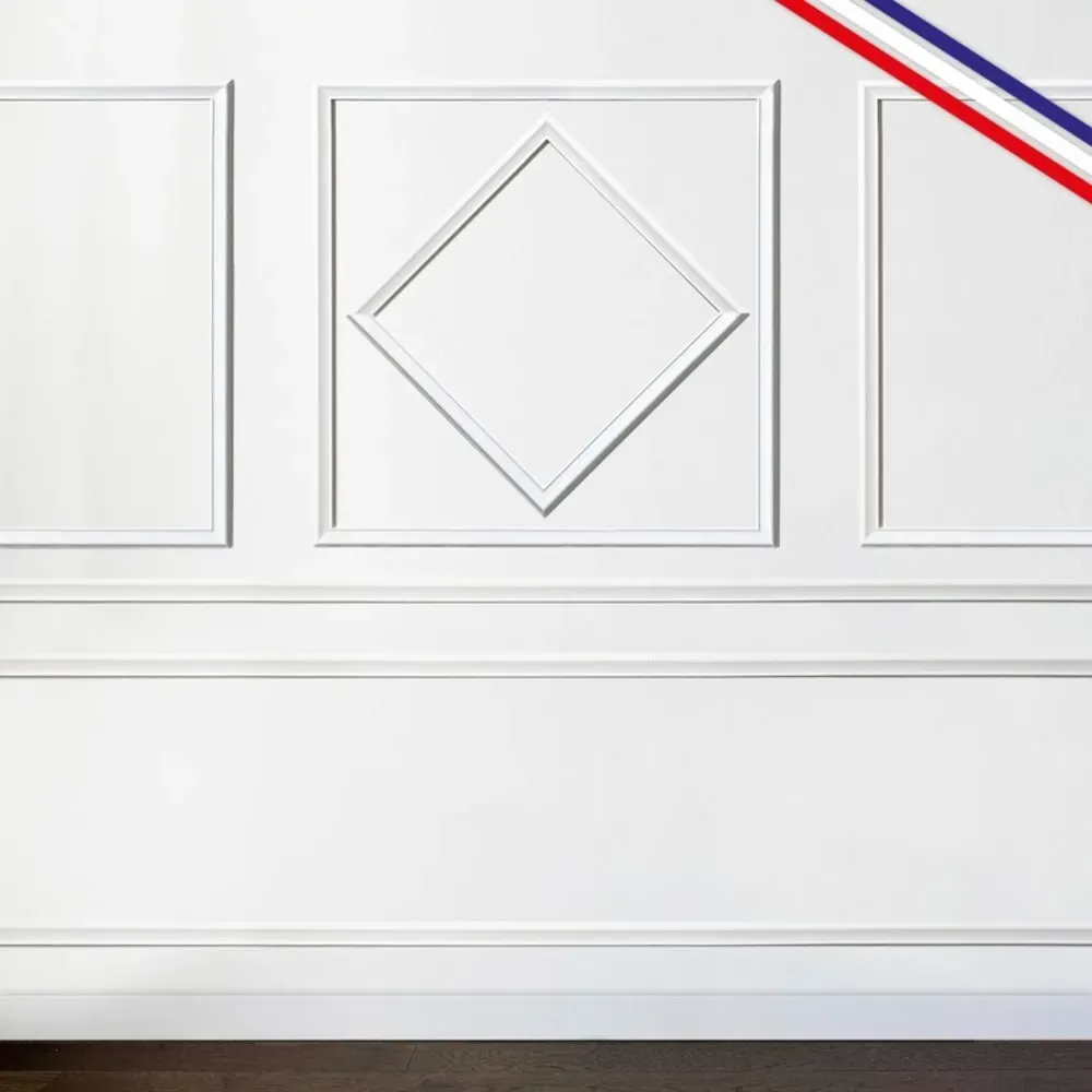 Illustration numéro 2 du produit Kit de 4 moulures murales en Pin des Landes - Prêt à coller et peindre