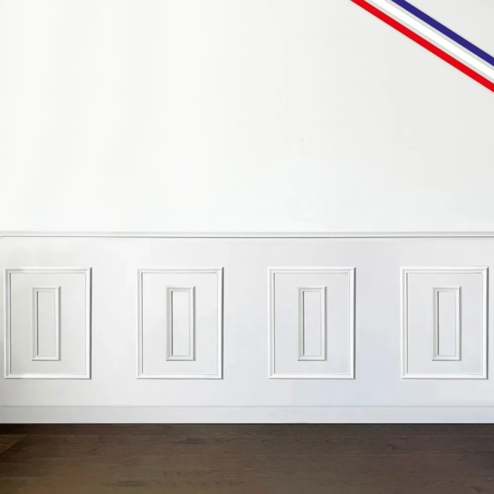 Illustration numéro 2 du produit Kit de 4 moulures murales en Pin des Landes - Prêt à coller et peindre