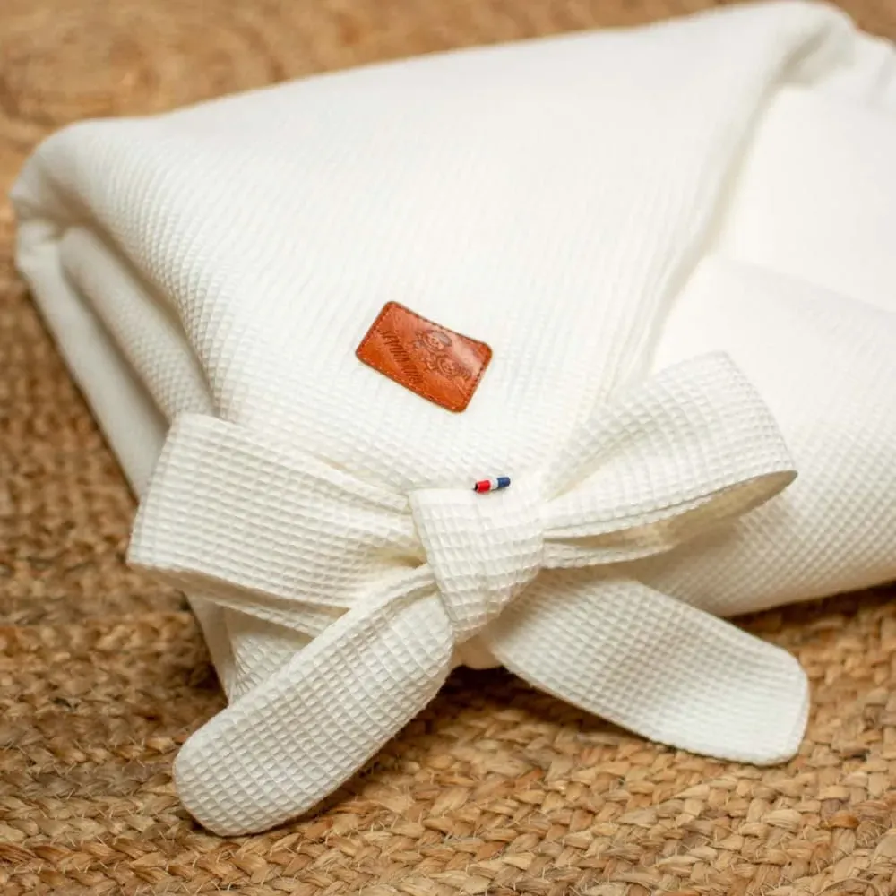 Illustration numéro 2 du produit Gigoteuse bébé en nid d'abeille écru Dès la naissance   4 mois