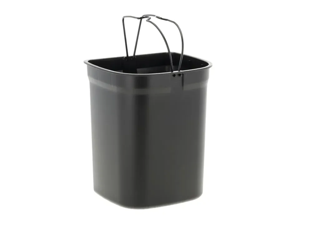 Illustration numéro 2 du produit Poubelle à pédale en ABS gris clair