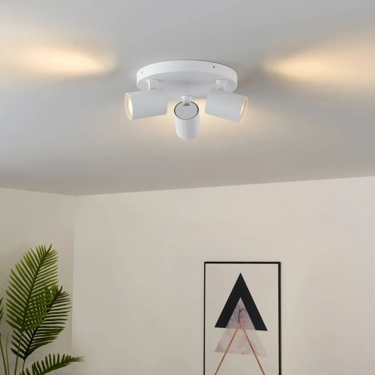 Illustration numéro 2 du produit Plafonnier en aluminium Blanc 22 cm