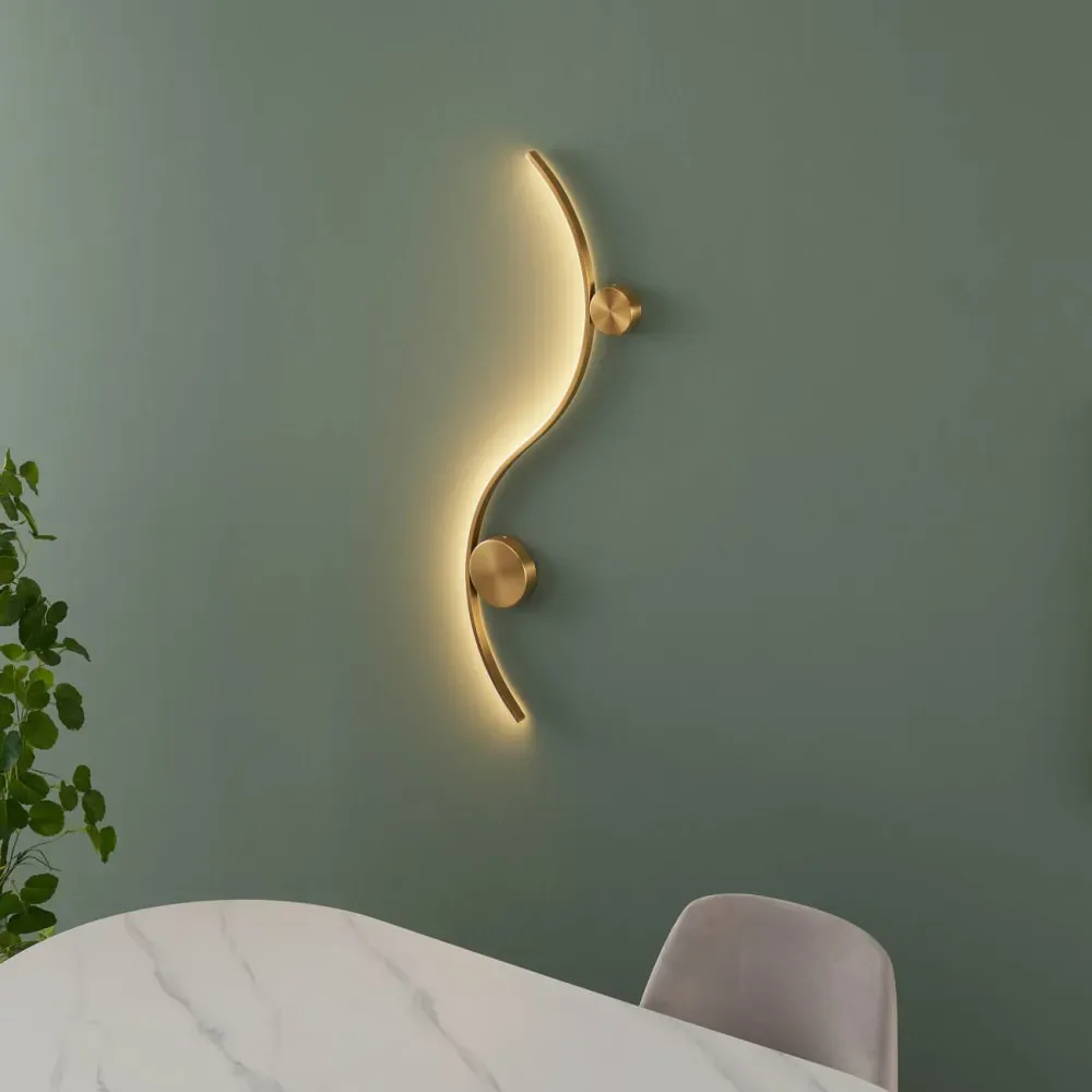 Illustration numéro 2 du produit Applique en acier, aluminium et silicone Laiton 100 cm