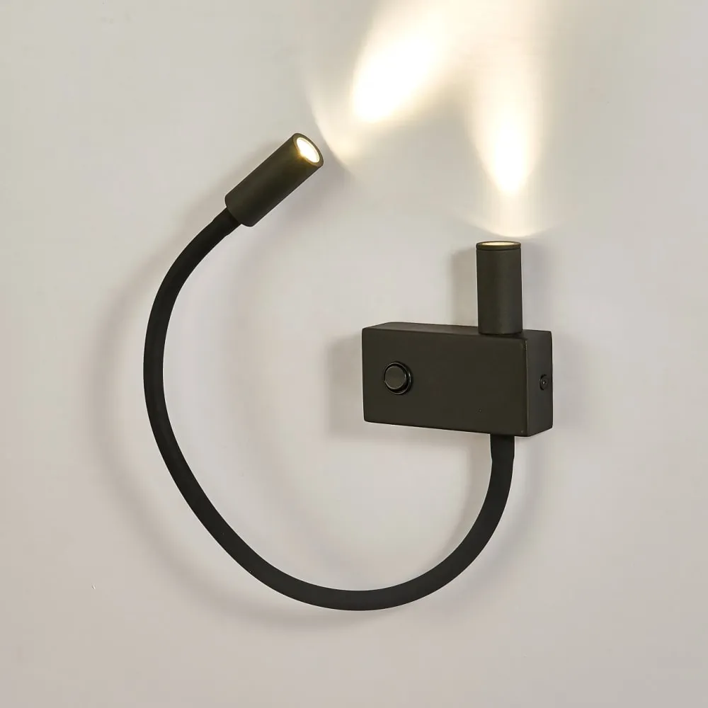 Illustration numéro 2 du produit Applique en métal et aluminium Noir 37 cm