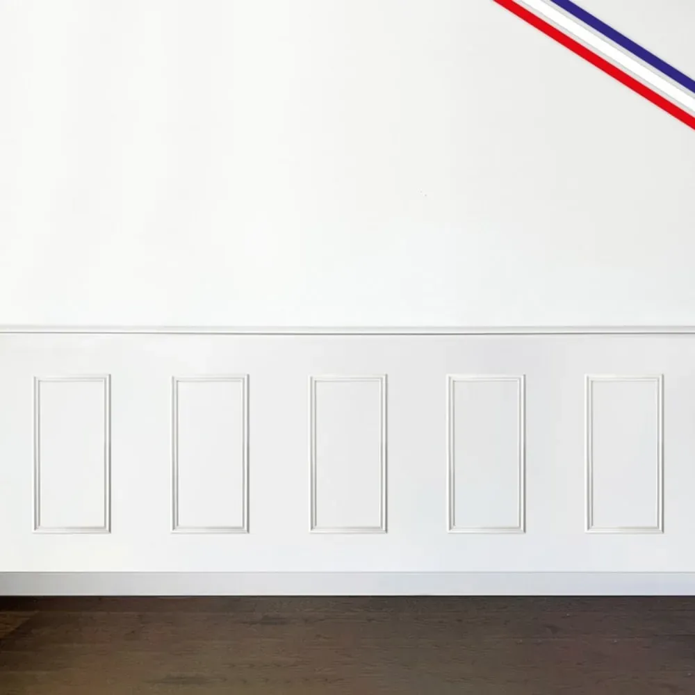 Illustration numéro 2 du produit Kit de 5 moulures murales en Pin des Landes - Prêt à coller et peindre