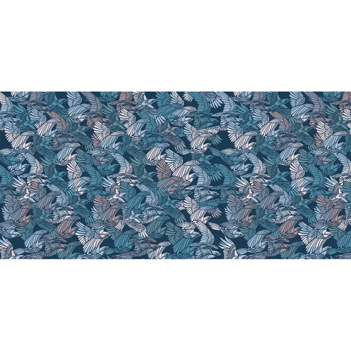 Illustration numéro 2 du produit Papier peint panoramique cuzco bleu 300x250cm