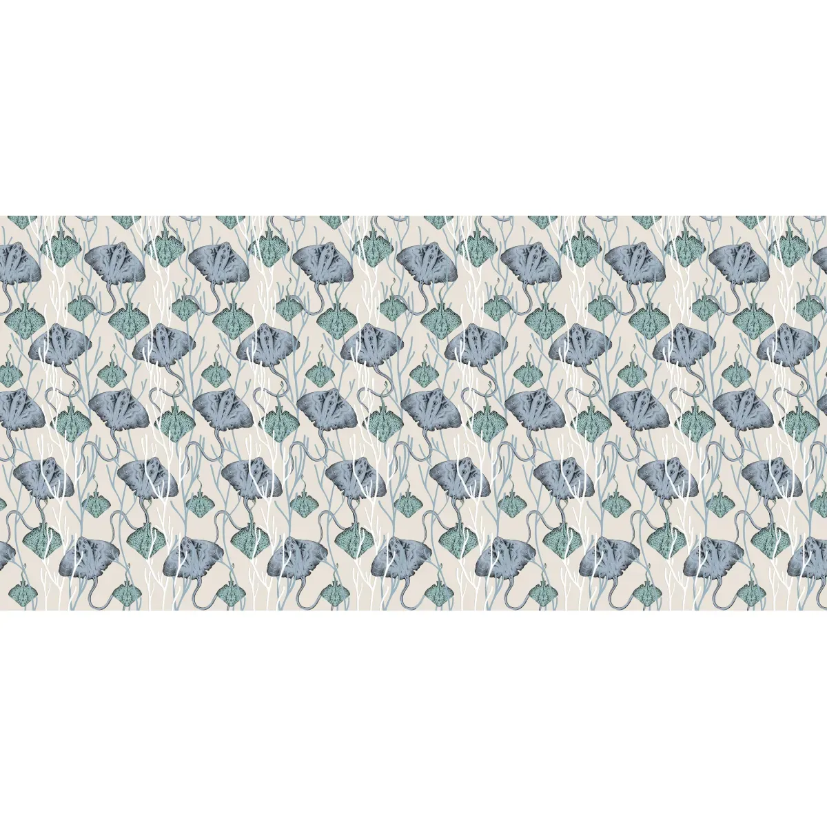 Illustration numéro 2 du produit Papier peint panoramique narinari beige 225x250cm