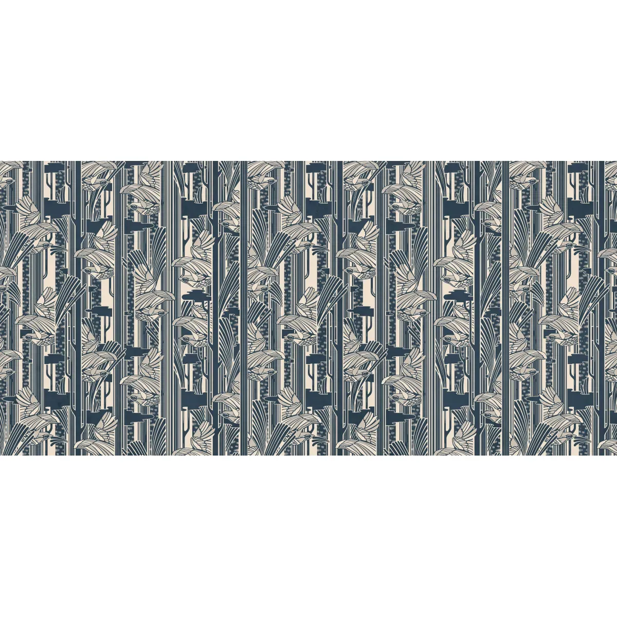 Illustration numéro 2 du produit Papier peint panoramique paris bleu 450x250cm