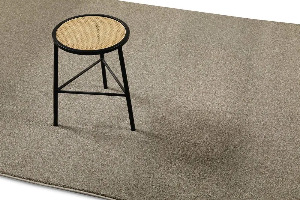Illustration numéro 2 du produit Tapis poil ras beige foncé chiné 200x300