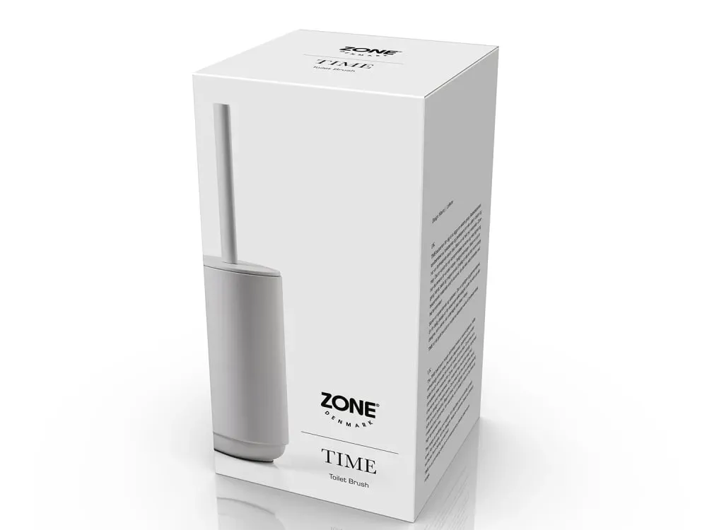 Illustration numéro 2 du produit Brosse de toilette en béton/ABS gris clair