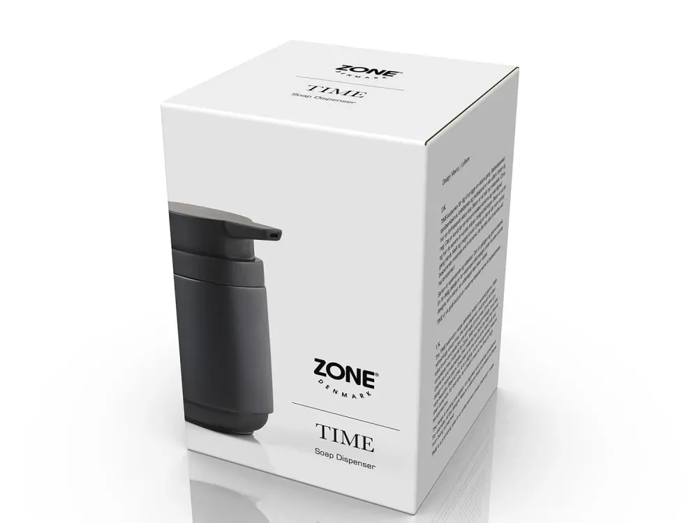 Illustration numéro 2 du produit Distributeur de savon en béton/ABS noir