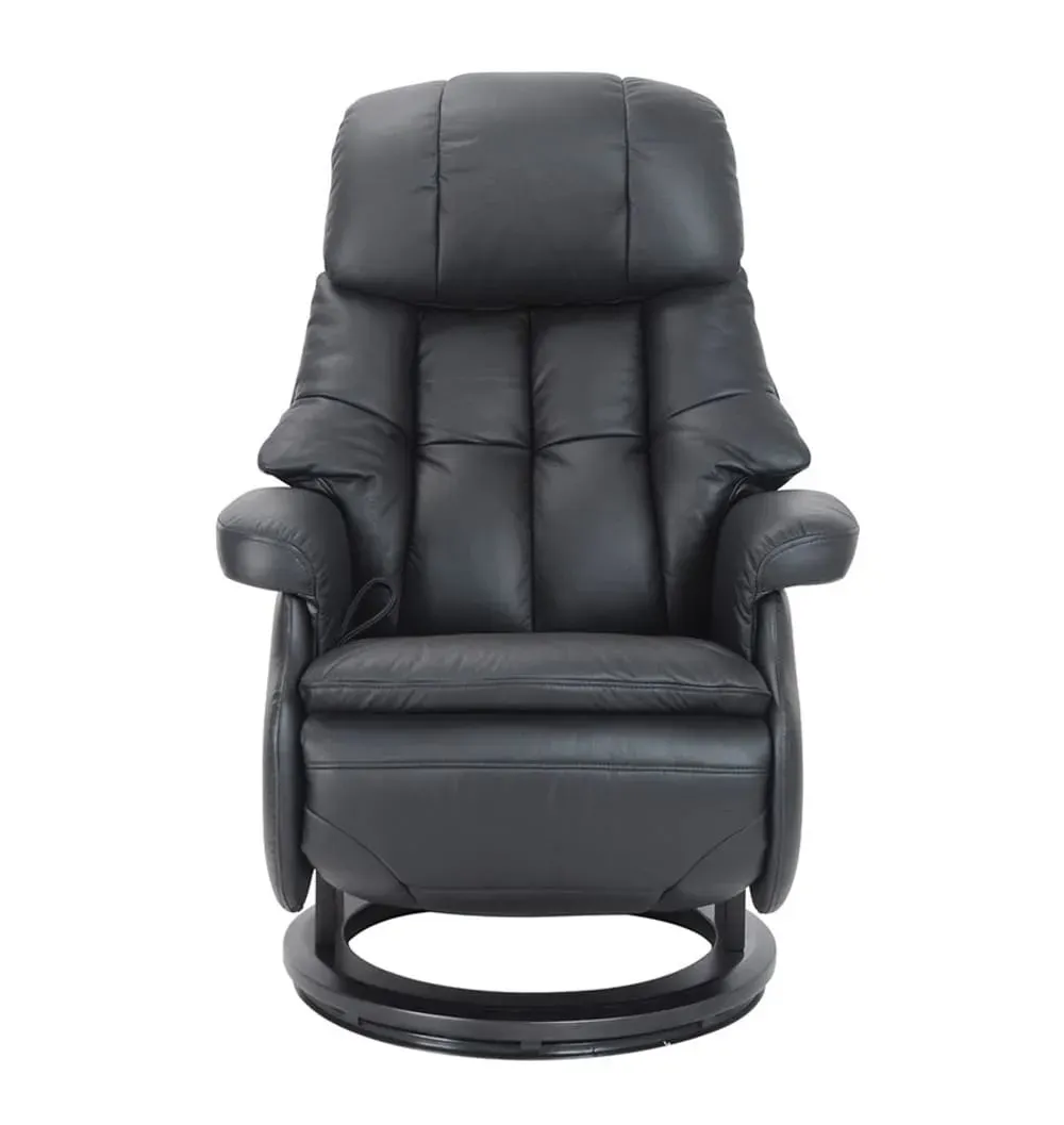 Illustration numéro 2 du produit Fauteuil de relaxation  manuel en cuir