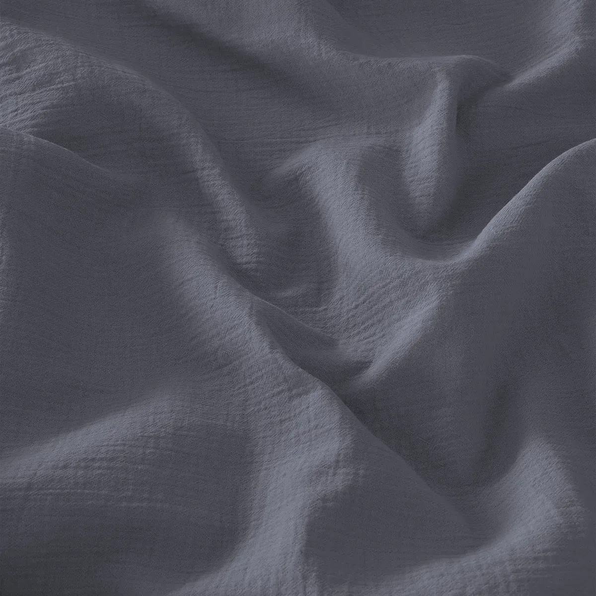 Illustration numéro 2 du produit Couvrelit gaze de coton  ardoise 240x260 cm