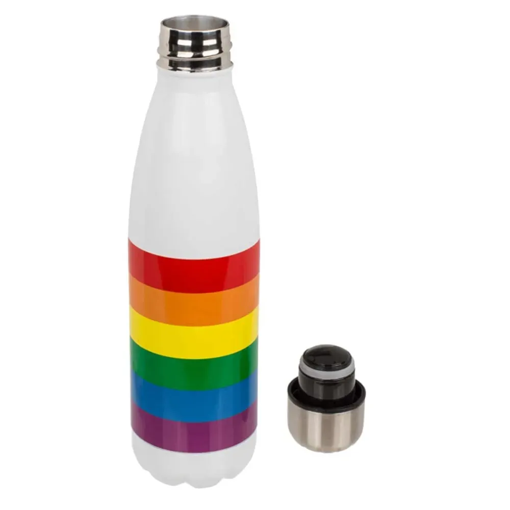 Illustration numéro 2 du produit Bouteille isotherme en inox arc en ciel pride 500 ml