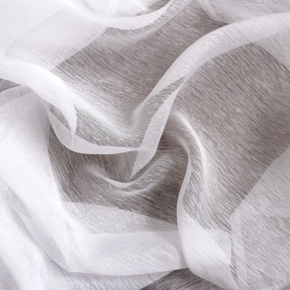 Illustration numéro 2 du produit Paire de vitrage blanc sablé 90x220cm