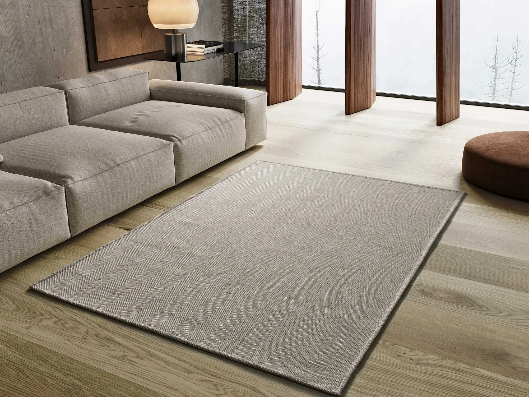 Illustration numéro 2 du produit Tapis lavable beige 80x150 cm
