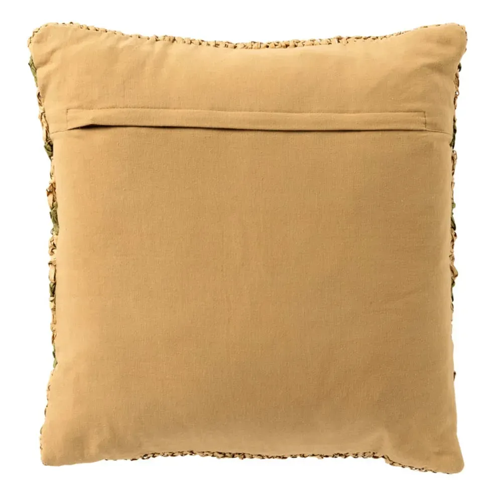 Illustration numéro 2 du produit Coussin Vert 45x45 cm Rayé