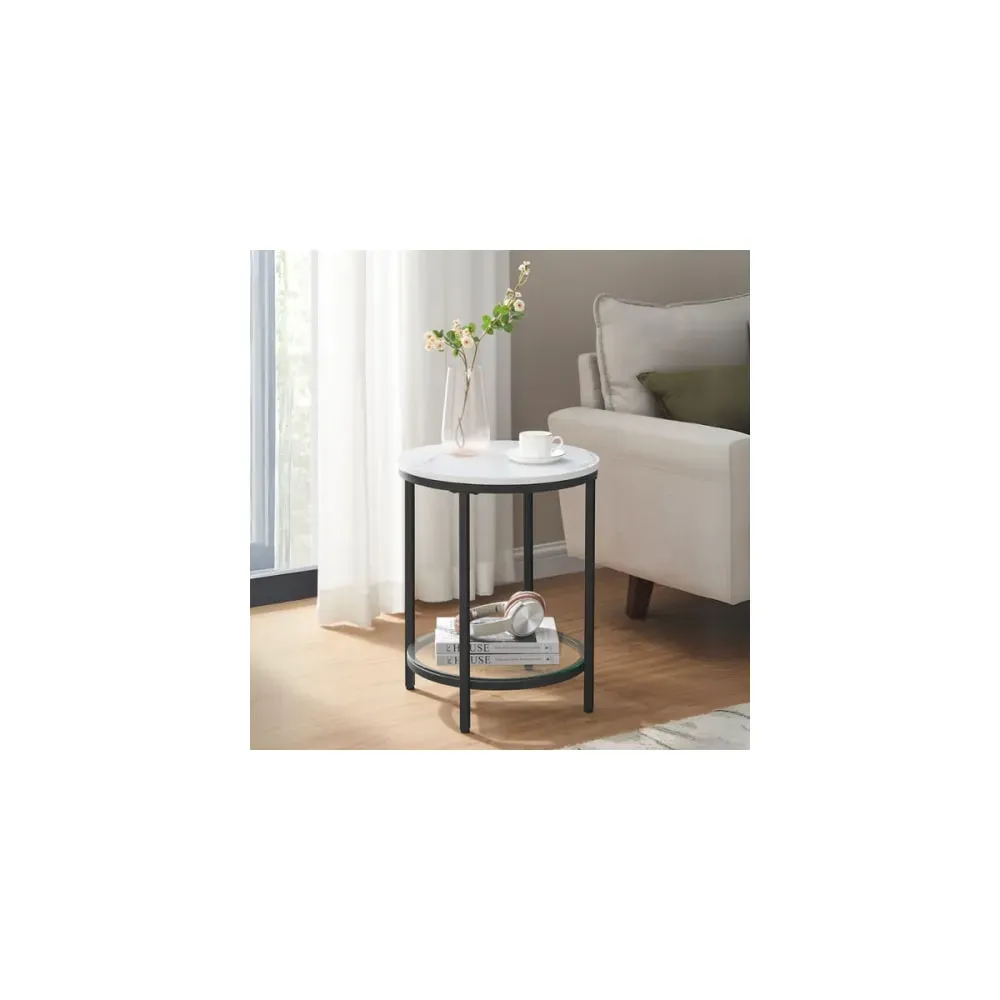 Illustration numéro 2 du produit Bout de canapé rond - H55 cm - Noir