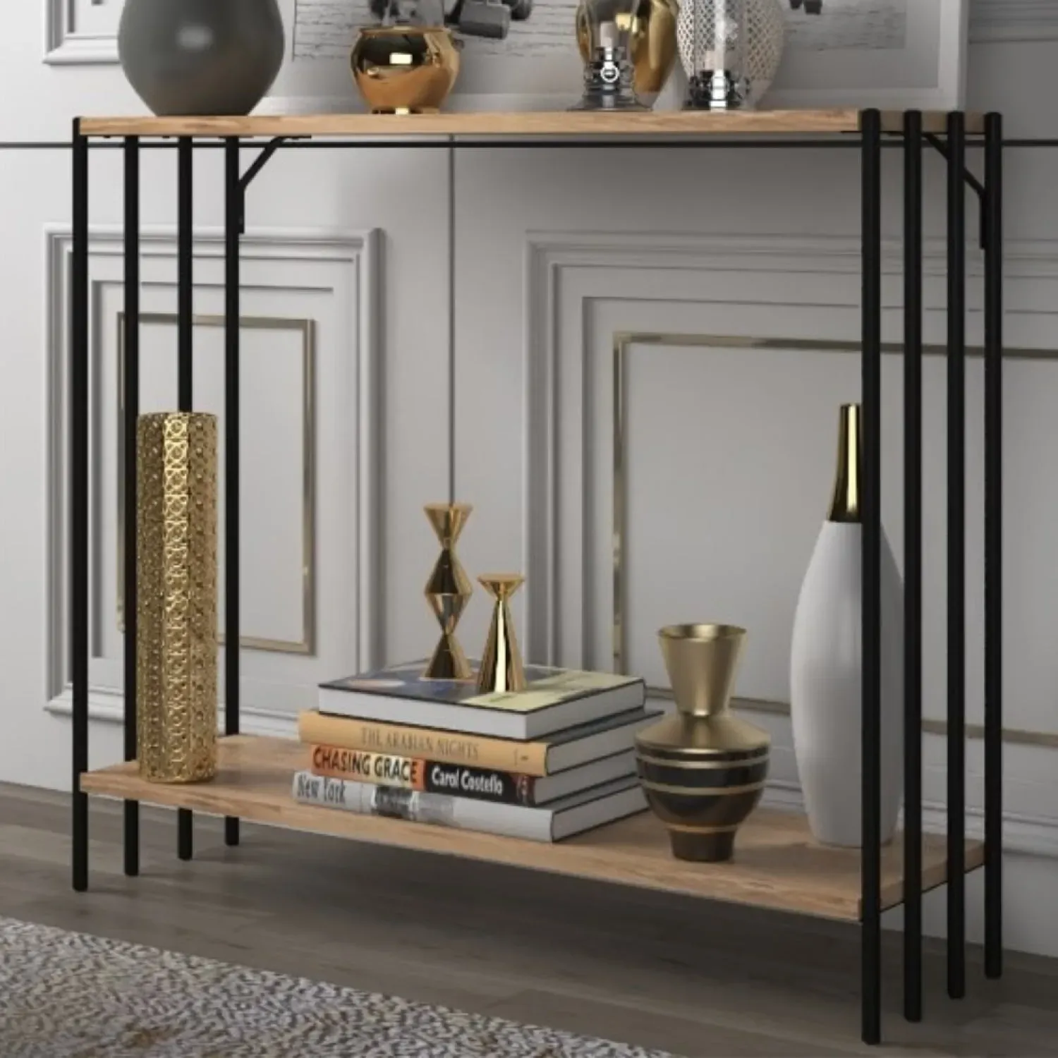 Illustration numéro 2 du produit Console industrielle avec étagères