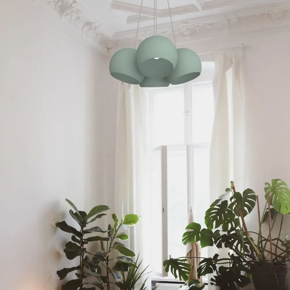Illustration numéro 2 du produit Suspension en métal vert E27