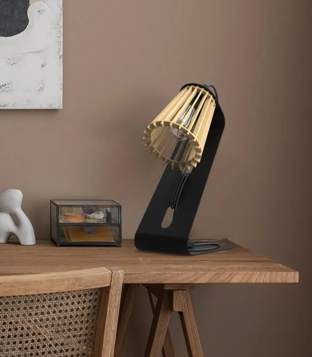 Illustration numéro 2 du produit en bois / liège noir, h. 40 cm