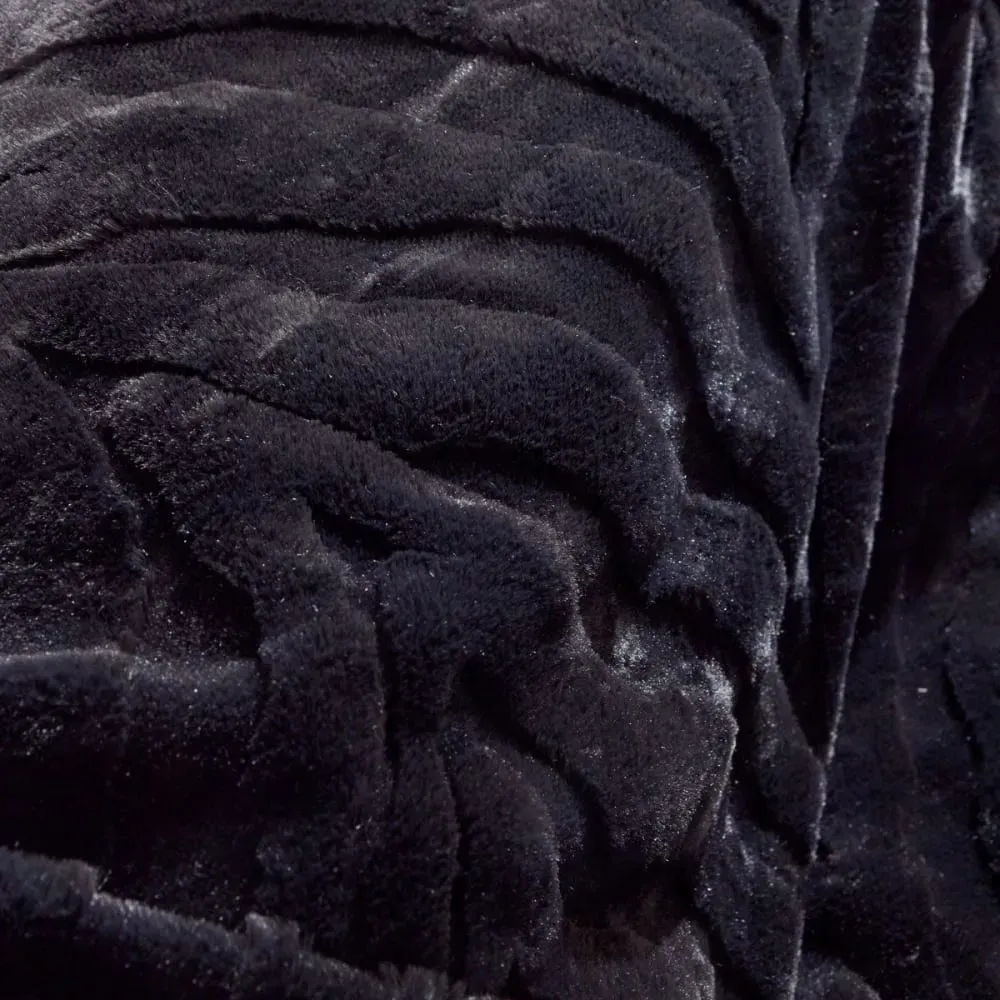 Illustration numéro 2 du produit Plaid jacquard zébré  130x180cm