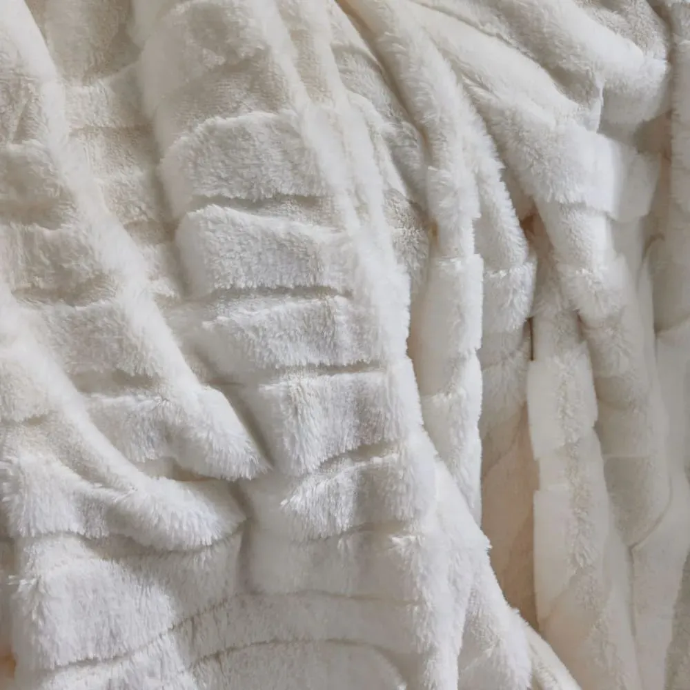 Illustration numéro 2 du produit Plaid jacquard zébré  130x180cm