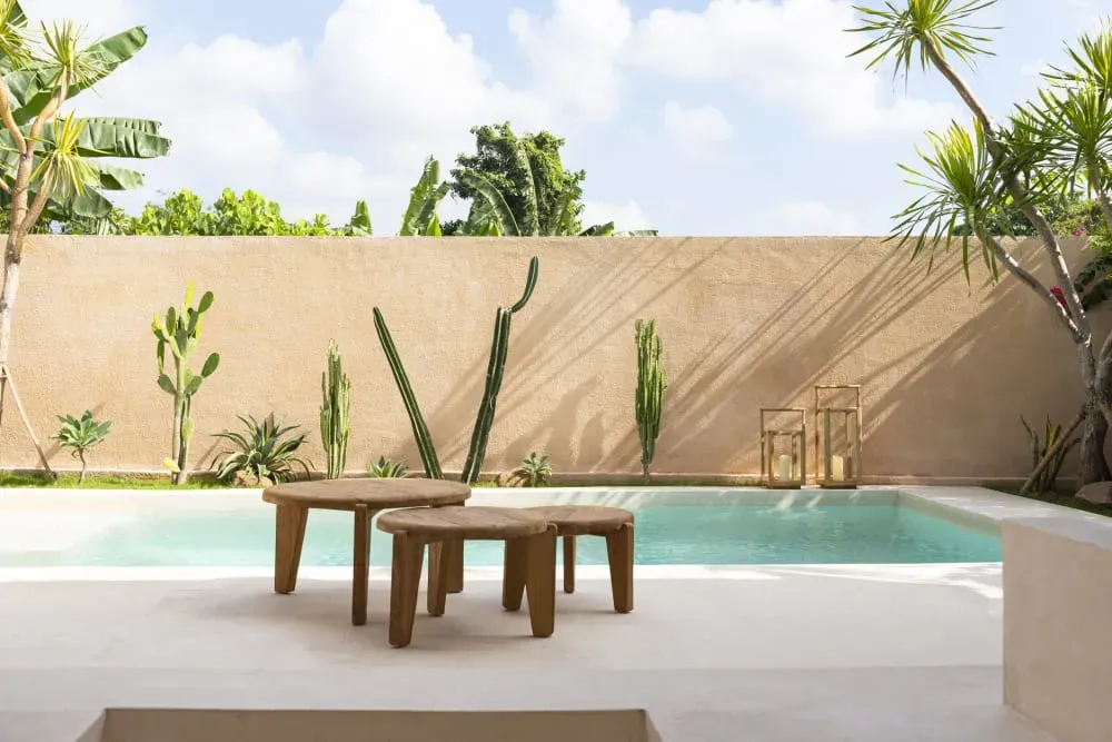 Illustration numéro 2 du produit Table basse Bois de teck Marron 80x80x45cm