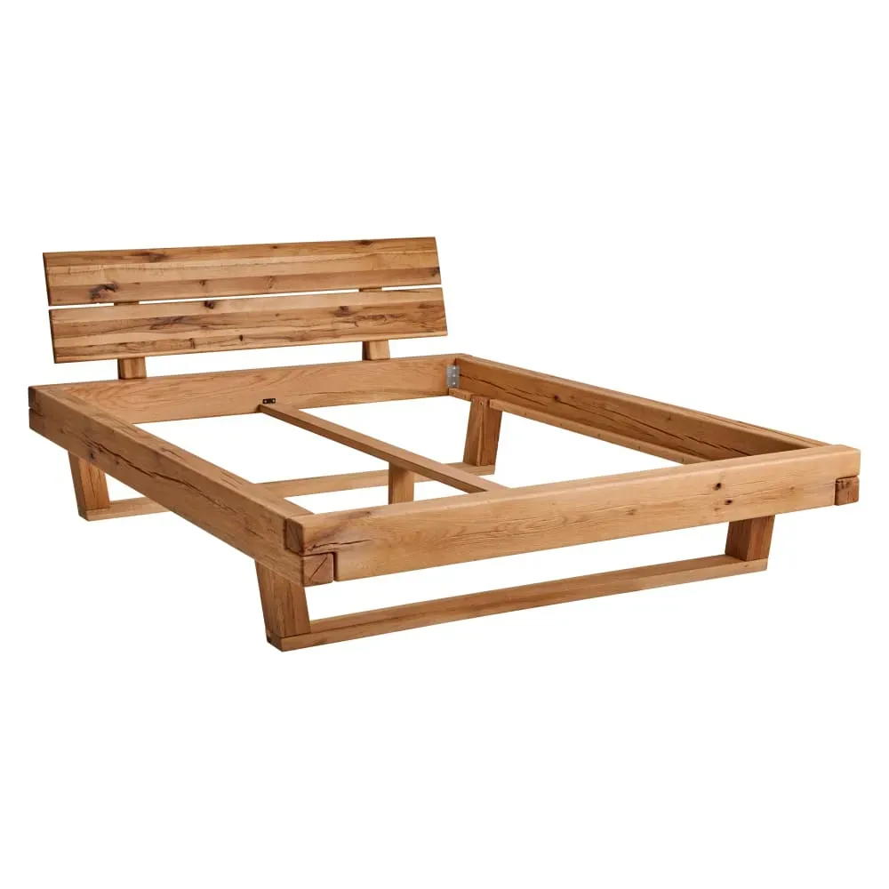 Illustration numéro 2 du produit Lit en chêne massif 180 x 200 cm