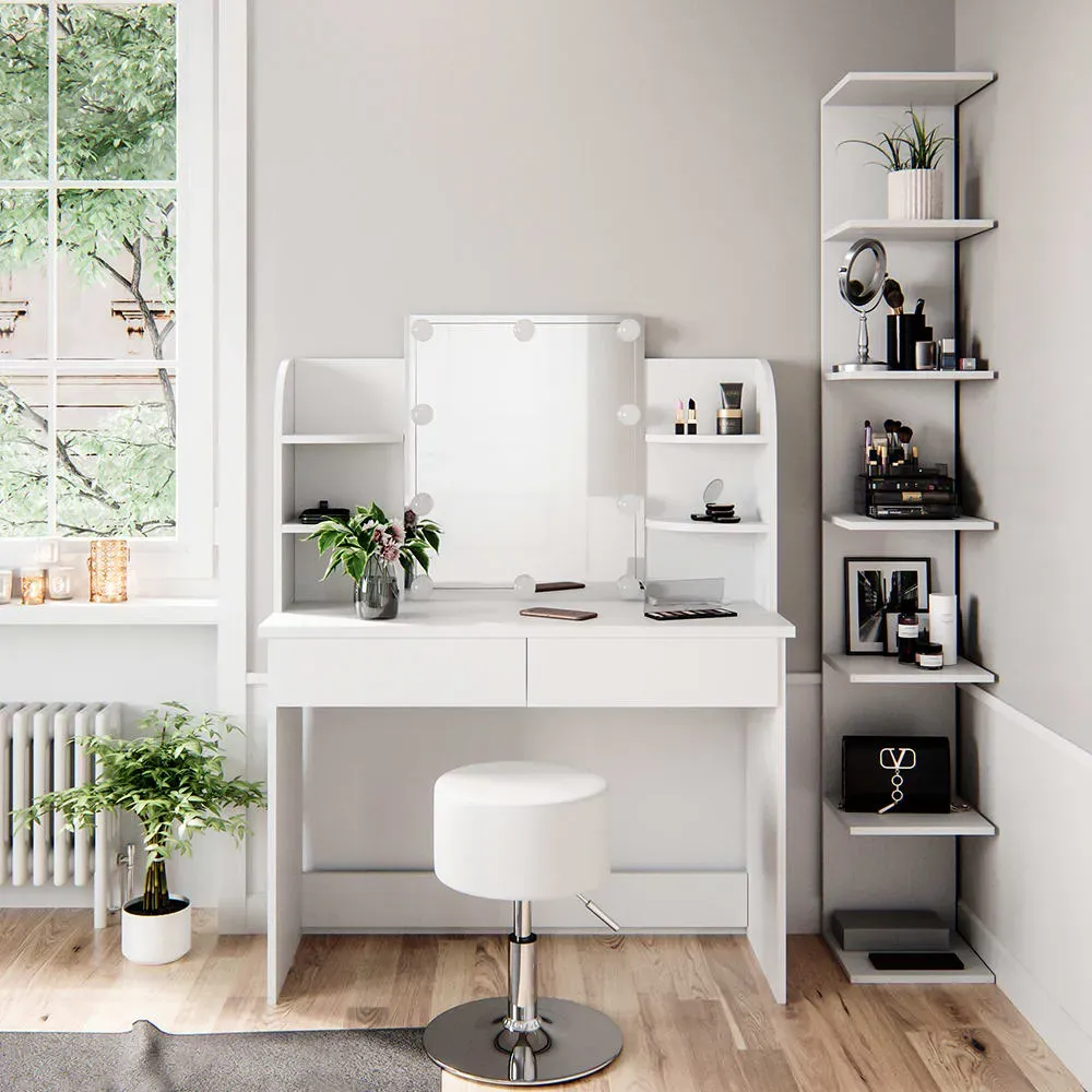 Illustration numéro 2 du produit Étagère 30x190cm, Blanc